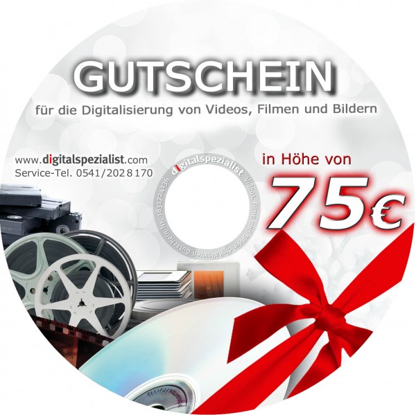 Geschenk-Gutschein 75€