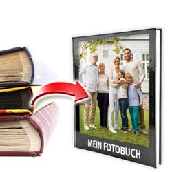 Fotoalbum als Echtfotobuch (28x20cm Hochkant)