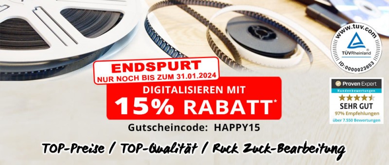 Super 8 digitalisieren lassen | Jetzt 15% Rabatt | digitalspezialist