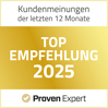 Auszeichnung Proven Expert Top-Dienstleister 2019 für digitalspezialist.