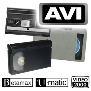Videokassette Sonderformat im AVI-Format