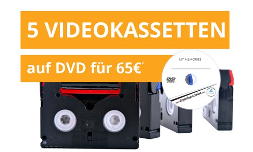 5 Videokassetten auf DVD digitalisieren